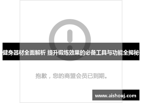 健身器材全面解析 提升锻炼效果的必备工具与功能全揭秘